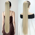 Extensie de par coada dreapta cu snur si pini 85 cm Cod D13-1685 Blond Ash Extensie de par coada dreapta cu snur si pini 85 cm Cod D13-1685 Blond Ash